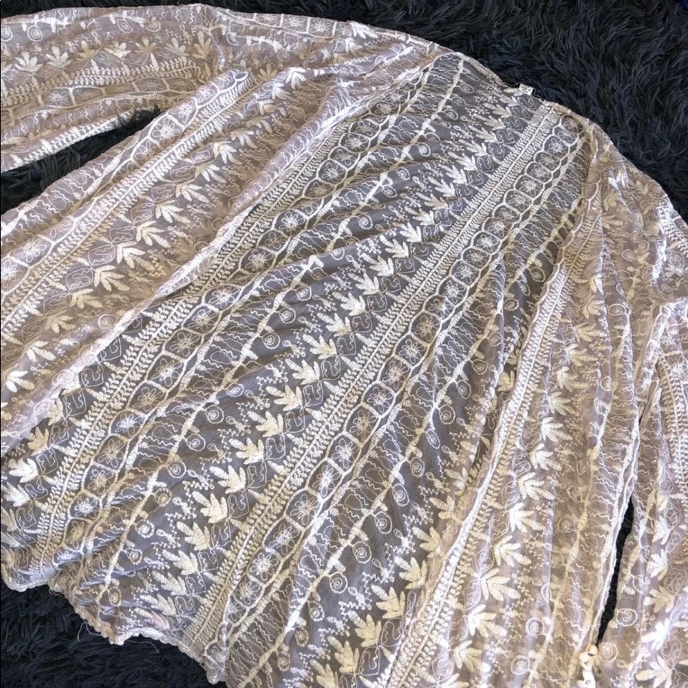 Sheer lace cover up